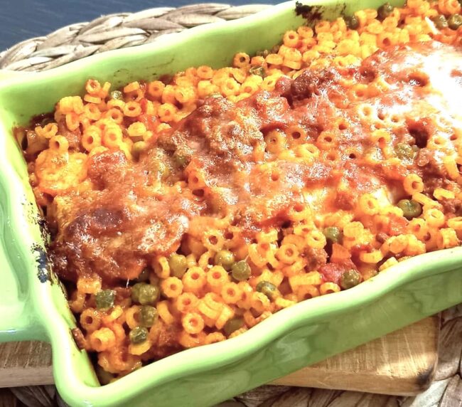 baked anellini pasta